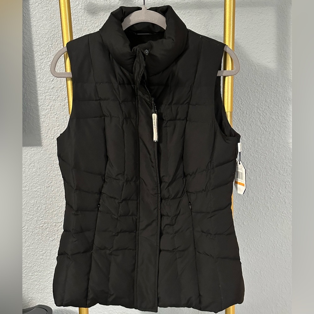 Vest, Calvin Klein fleece lined, down.